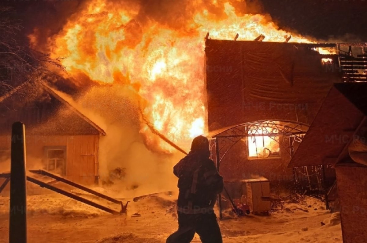 Rusiyada yaşayış evi yanıb, 3 uşaq həlak olub