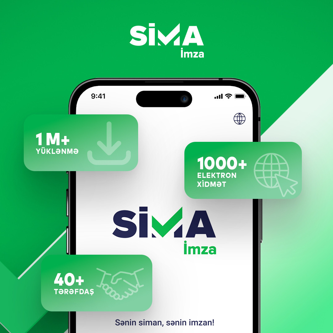 "SİMA İmza" mobil tətbiqinin istifadəçi sayı 1 milyonu ötüb