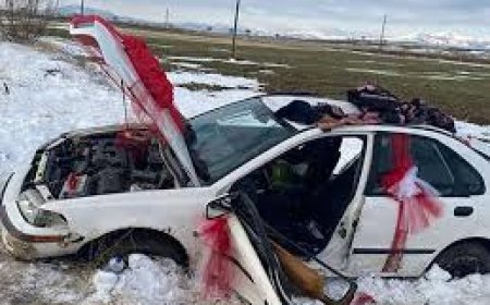 Oğuzda bəy toy günü qəzaya düşdü