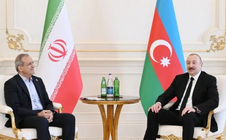 Prezident İsraillə atəşkəsin əldə olunması ilə bağlı Pezeşkianı təbrik edib