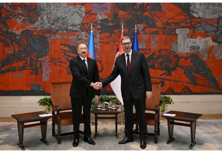 İlham Əliyevin Aleksandar Vuçiç ilə təkbətək görüşü keçirilir