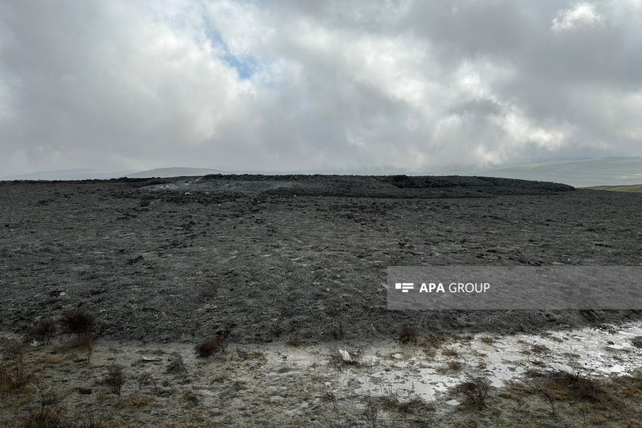 Şamaxıda palçıq vulkanı püskürüb - FOTO