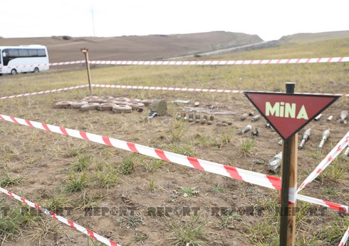 Azad edilmiş ərazilərdə ötən ay zərərsizləşdirilən minaların sayı açıqlanıb
