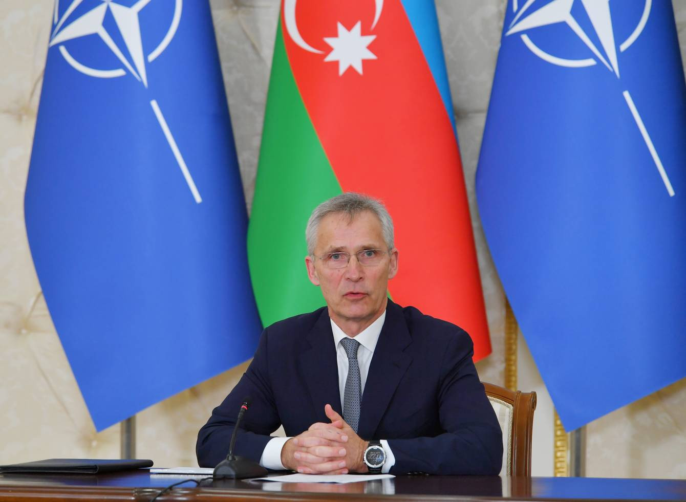 NATO Baş katibi: Azərbaycanla Ermənistan arasında dayanıqlı sülhə nail olunacağına ümid edirik
