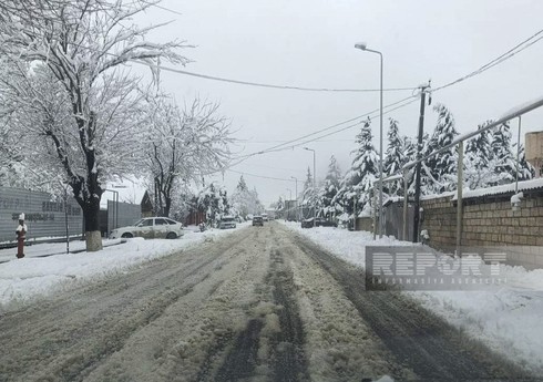 Qar yağıb, yollarda görünüş məsafəsi məhdudlaşıb - FAKTİKİ HAVA - YENİLƏNİB-3