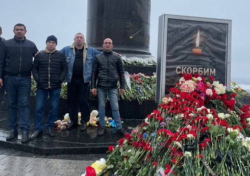 Rusiyada yaşayan azərbaycanlılar “Crocus City Hall” terrorunun qurbanlarını yad ediblər