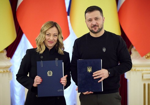 Ukrayna İtaliya ilə təhlükəsizlik sazişi imzalayıb