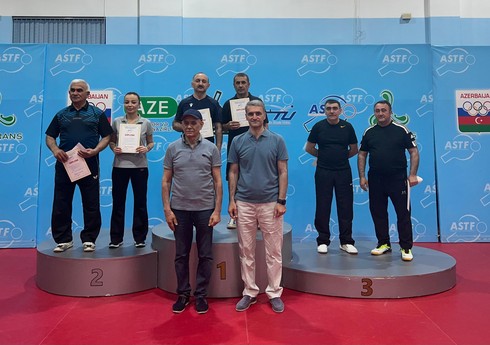 Veteran stolüstü tennisçilər arasında Azərbaycan çempionatının qalibləri müəyyənləşib