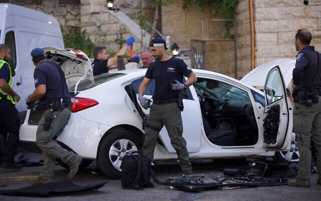 Yerusəlimdə avtomobillə törədilən terror aktı nəticəsində 3 nəfər yaralanıb